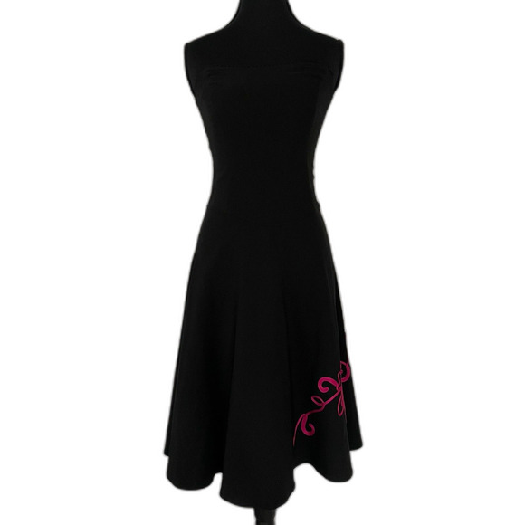 Vtg Ruby Rox Rockabilly 50s inspired Strapless Dress Sz 5Retro Y2K Party Pinup - Picture 1 of 11